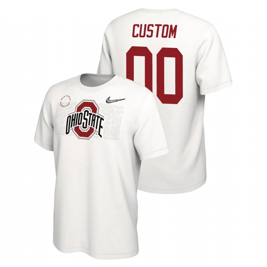 Ohio State Buckeyes Men's NCAA Custom #00 White Nike Playoff College Football T-Shirt RPP5349BQ